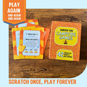 Scratch 'Ems Campfire Games camping gift idea for families