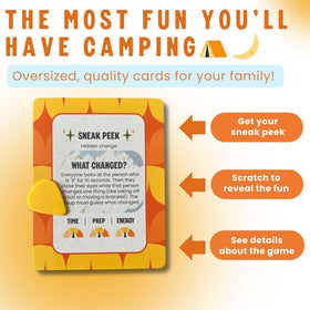 Scratch 'Ems Campfire Games family fun cards promote shared laughter outdoors