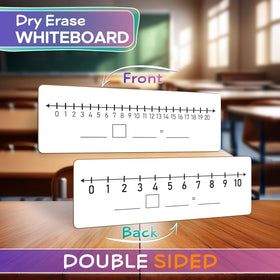 Scribbledo dry erase numberline board 1-20 side for extended counting