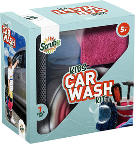 SCRUBIT Kids Carwash Kit includes tools for hands-on outdoor play.