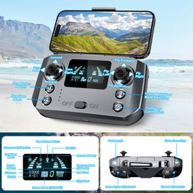 Scrubuz foldable GPS drone fits in a compact travel bag for adventures.