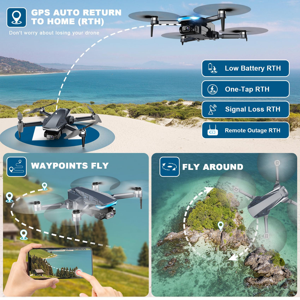 Scrubuz foldable drone compact design for easy travel