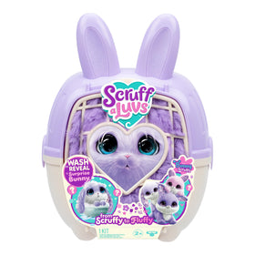 SCRUFFALUVS bunny scruff water reveal during wash shows a fluffy transformation