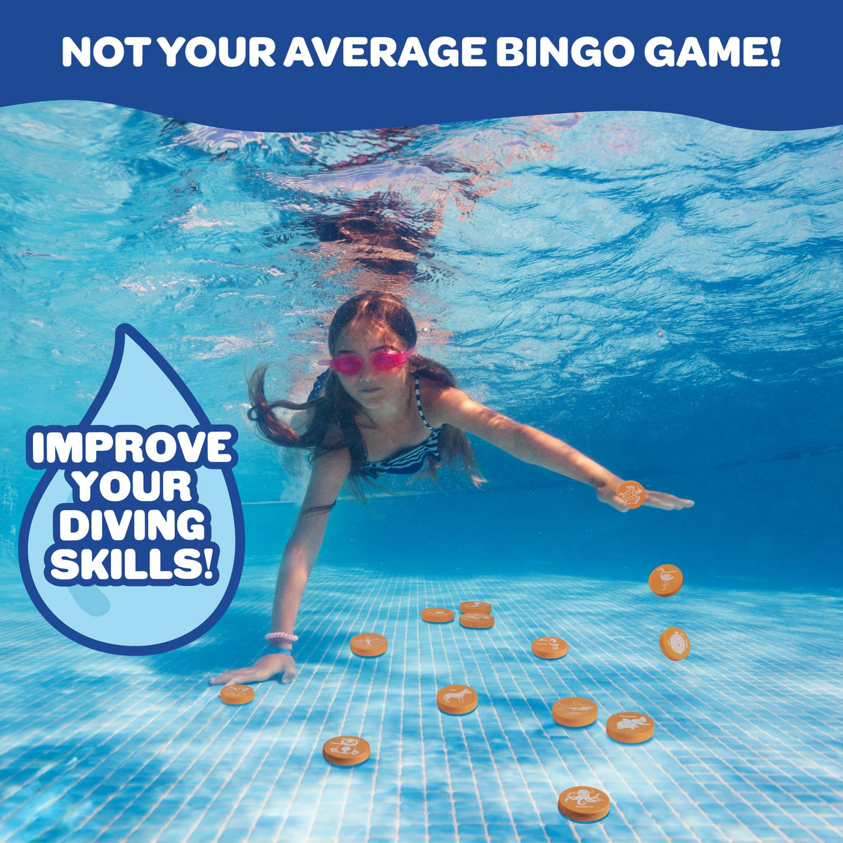 SCS Direct animal edition cards underwater, engaging kids with themed animals during play.