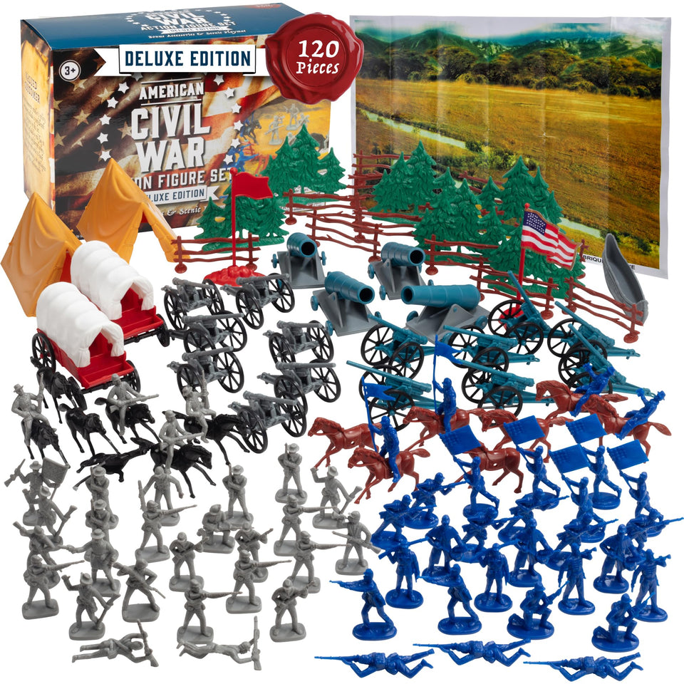 SCS Direct Civil War army men full set box for imaginative battlefield play