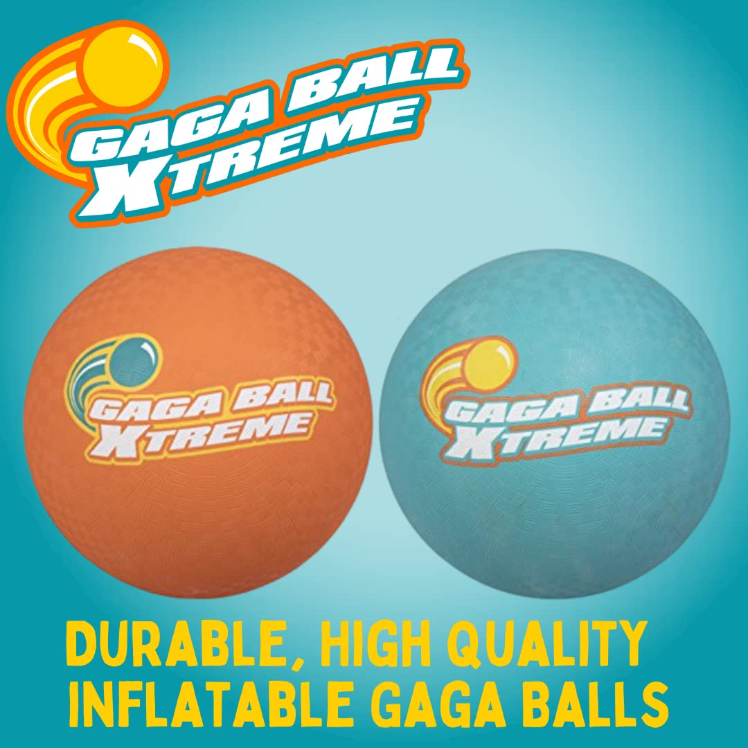 SCS Direct Gaga Ball orange 8.5 inch with textured grip for control