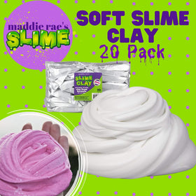 SCS Direct Maddie Rae slime clay 2oz foam bags enable easy DIY slime creation