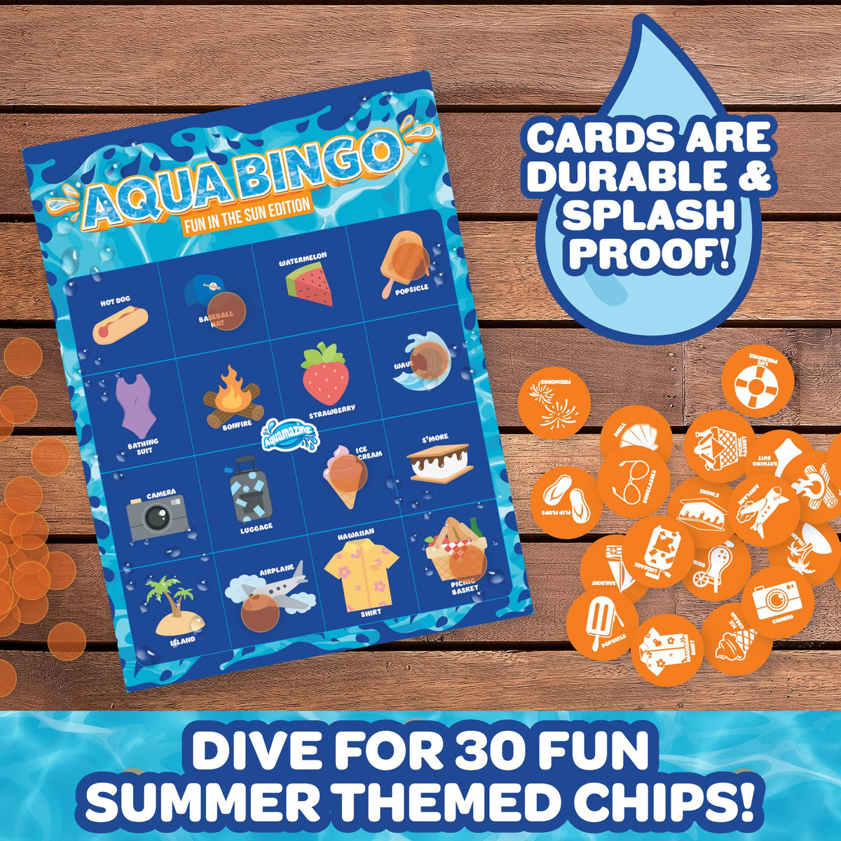 SCS Direct Marker Chips for Pool Bingo provide clear marks as game progress trackers.