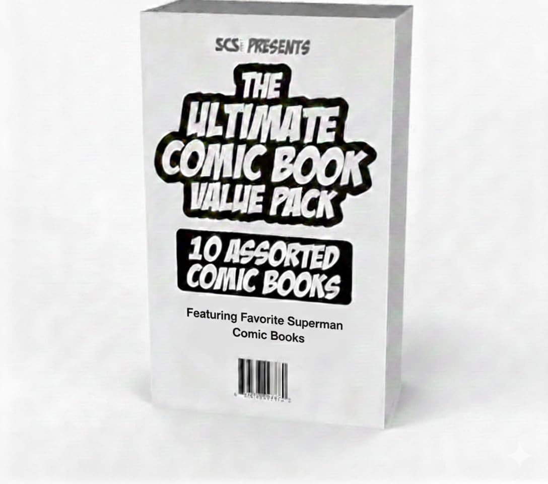SCS Direct Superman collection spine displays organized issues for the avid collector.