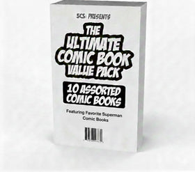 SCS Direct Superman collection spine displays organized issues for the avid collector.