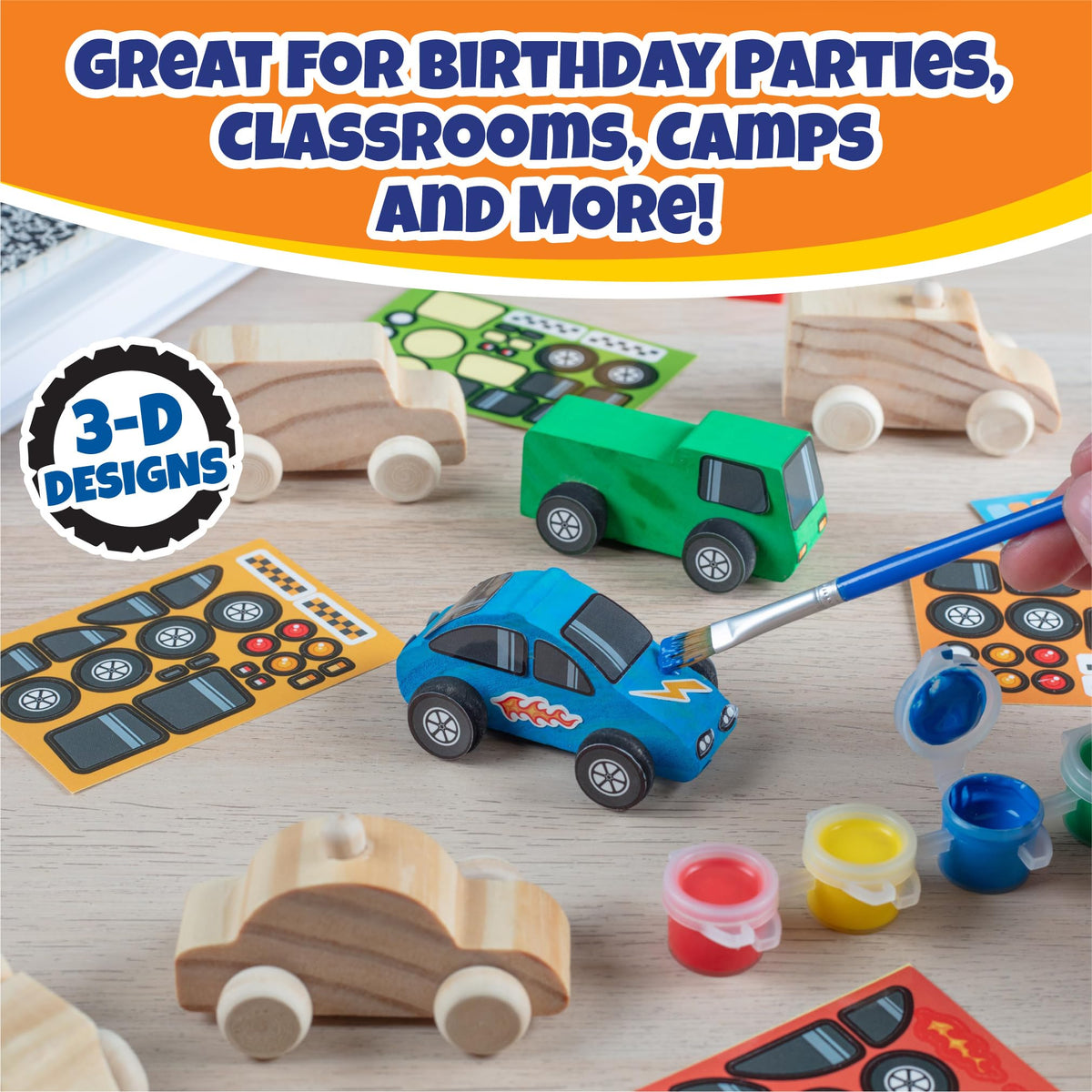 SCS Direct dump truck kit with bright colors for fine motor play