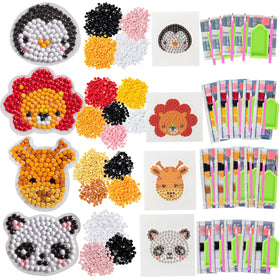 SCS Direct Zoo Buddies diamond painting kit packaging for party favors.