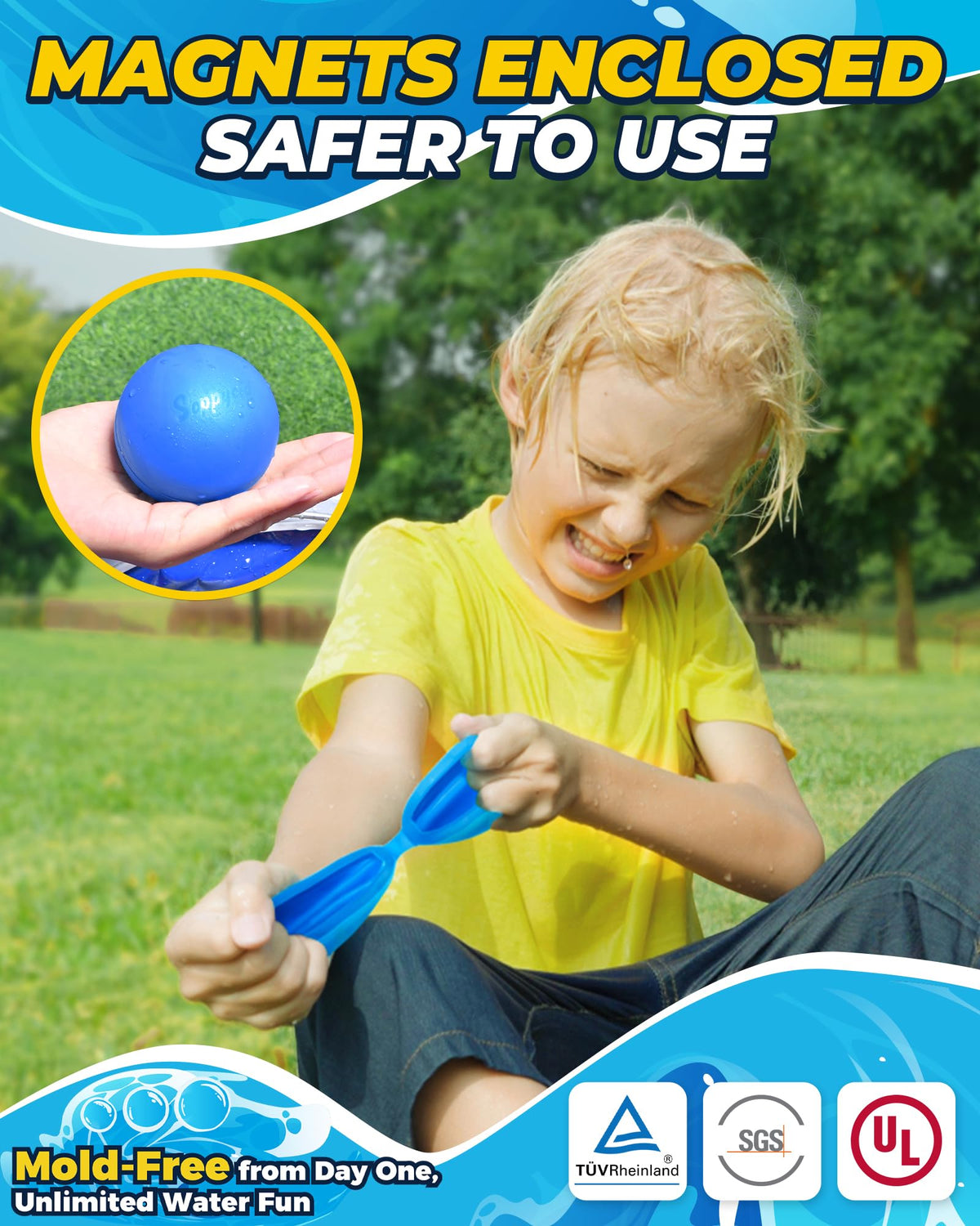 SCUATANBE water balloons auto-sealing for mess-free outdoor fun