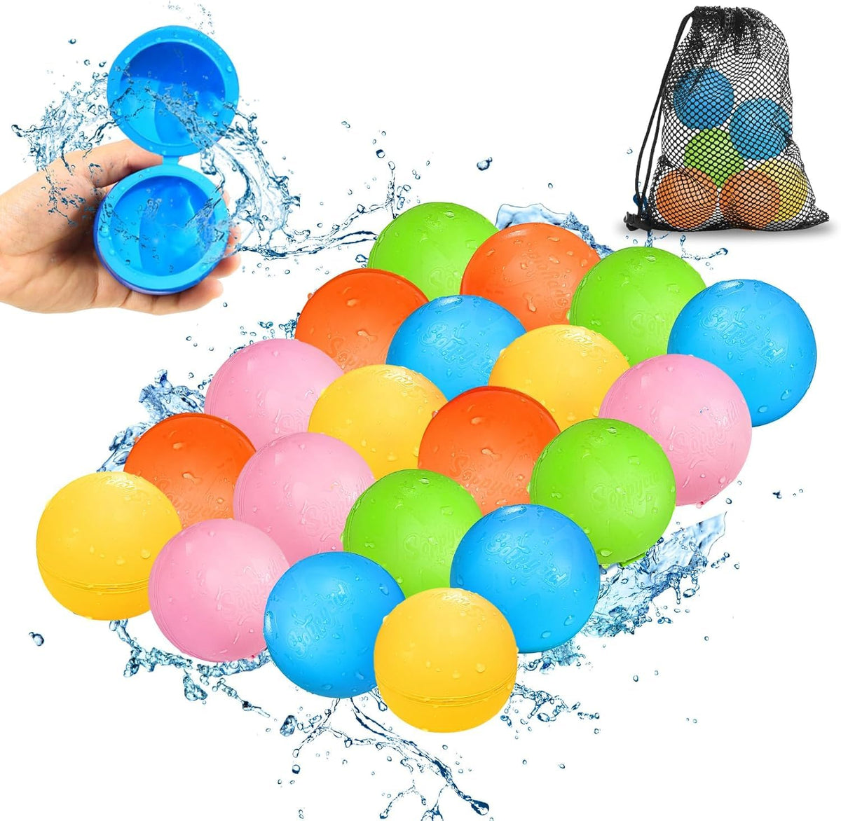 SCUATANBE water balloons quick-fill for fast splash play outdoors