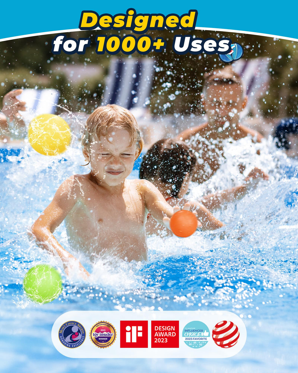 SCUATANBE water balloons safety feature in soft silicone material for gentle play.