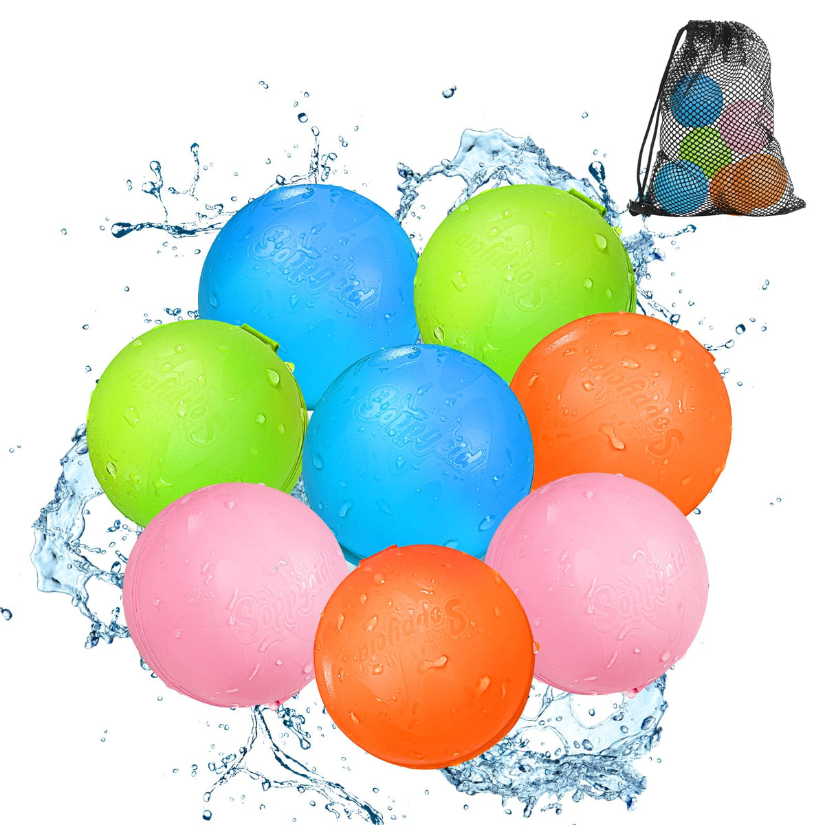 SCUATANBE water balloons quick-fill in action for fast outdoor play.