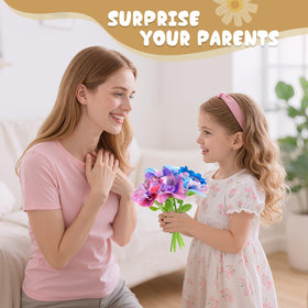 Scvcid bouquet paper and vase enable ready-to-display creations.