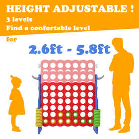 SDADI 2-in-1 jumbo 4-to-score with ring toss for outdoor parties