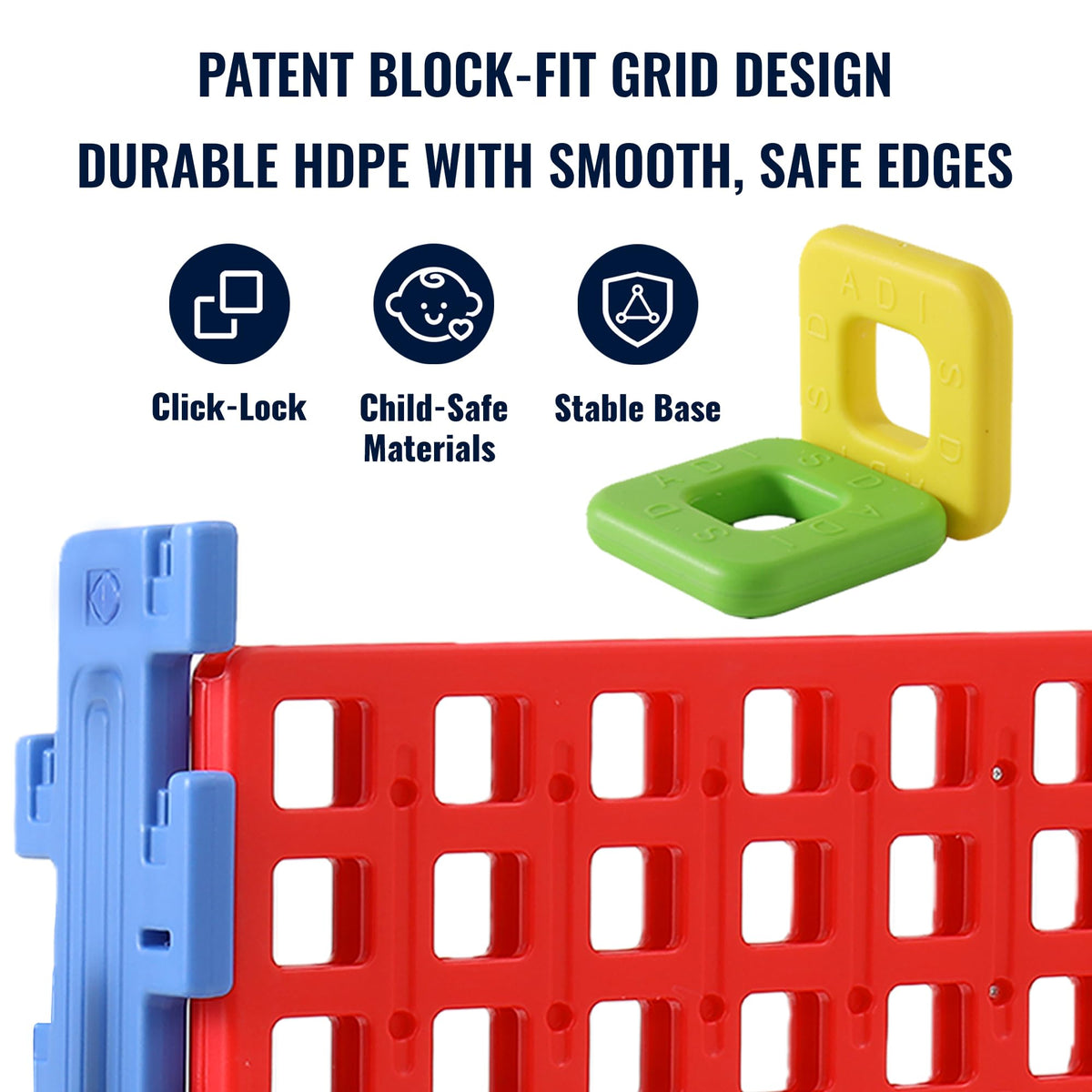 SDADI durable HDPE with smooth edges for kid safety outdoors