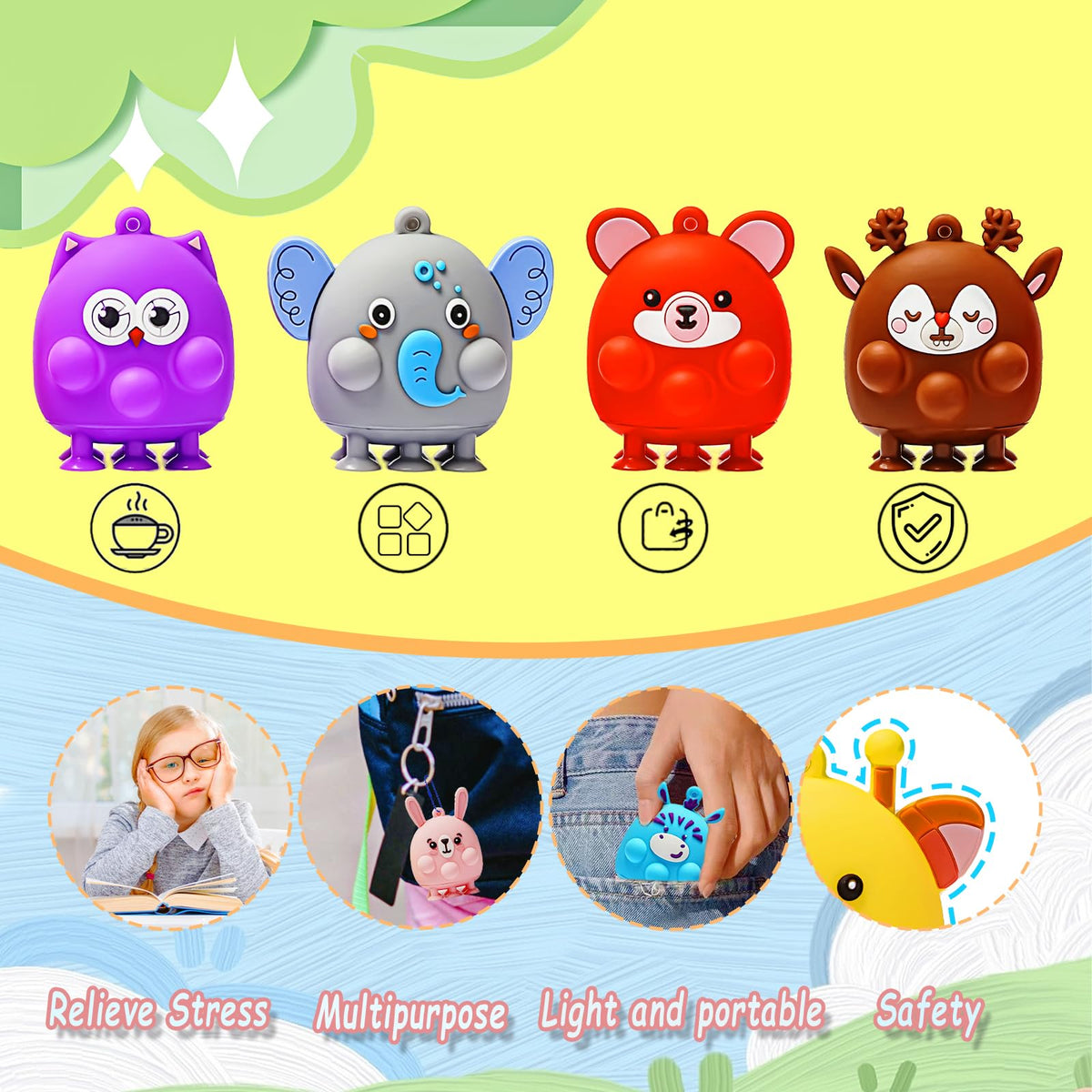 Sdatoy penguin pop fidget offers bite-sized stress relief on the go.