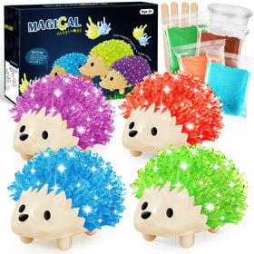 Sdaymol hedgehog blue crystal forming for hands-on learning