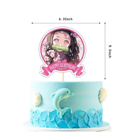 SDONY Nezuko balloons in three designs for a colorful party backdrop.