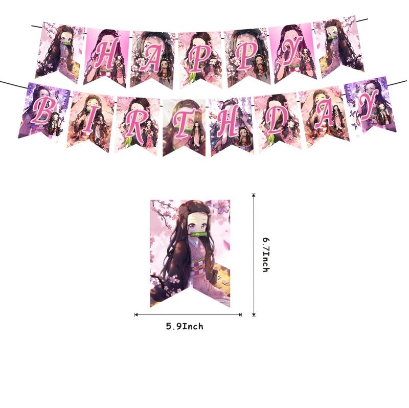SDONY Nezuko cupcake toppers add playful details for mini treats.