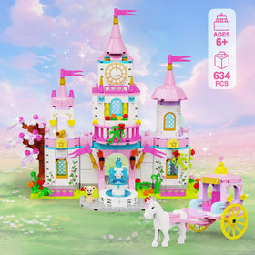 SDVWSF Princess Castle movable carriage enhances storytelling and role play