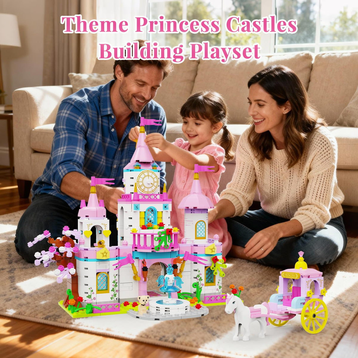 SDVWSF Princess Castle pastel towers inspire imaginative worlds and decor