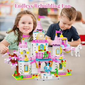 SDVWSF Princess Castle safe, durable bricks support daily building