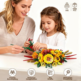 SDVWSF Sunflower brick kit gift packaging highlights premium gift potential