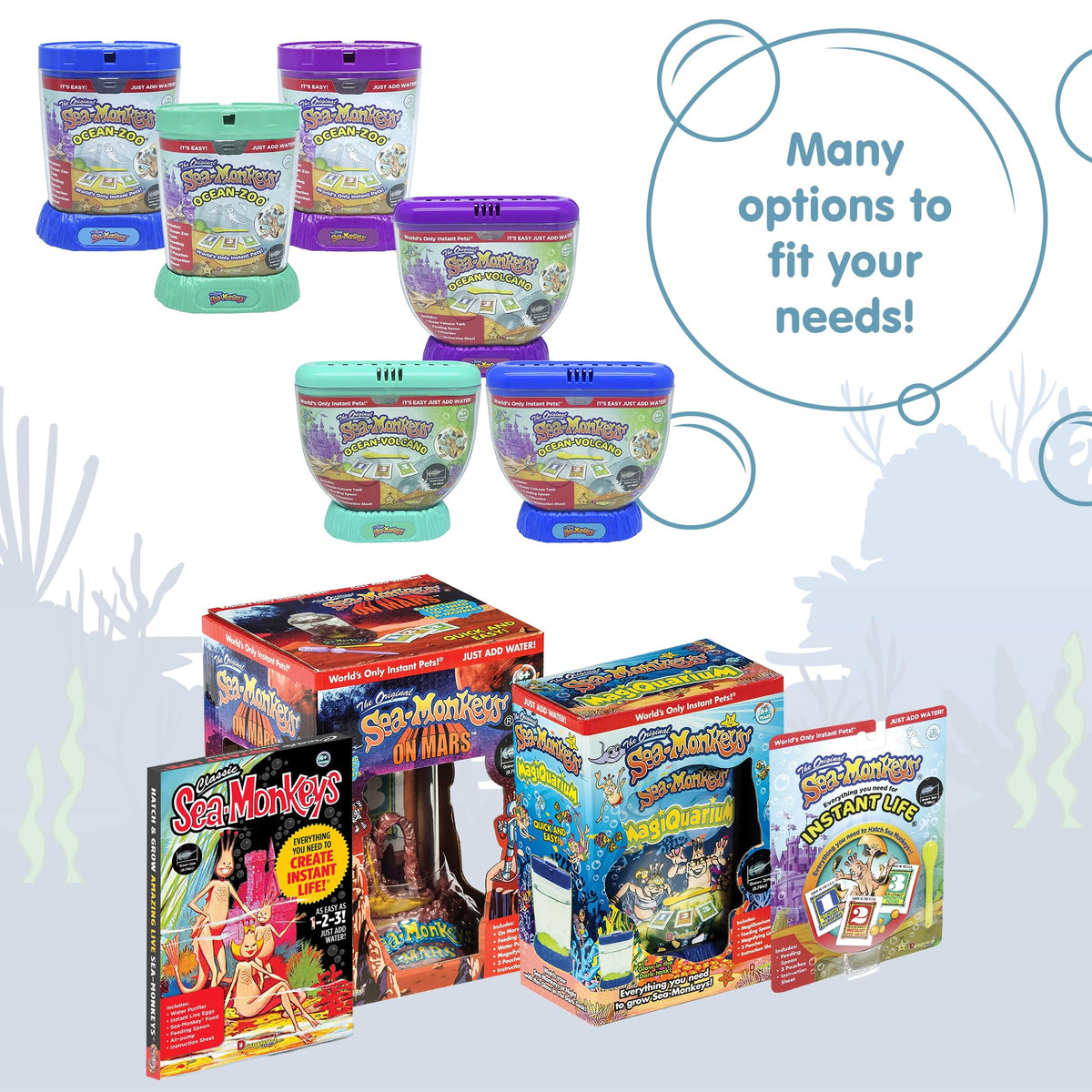 Sea Monkeys Magic Castle suitable for ages 6 plus, inviting family science fun