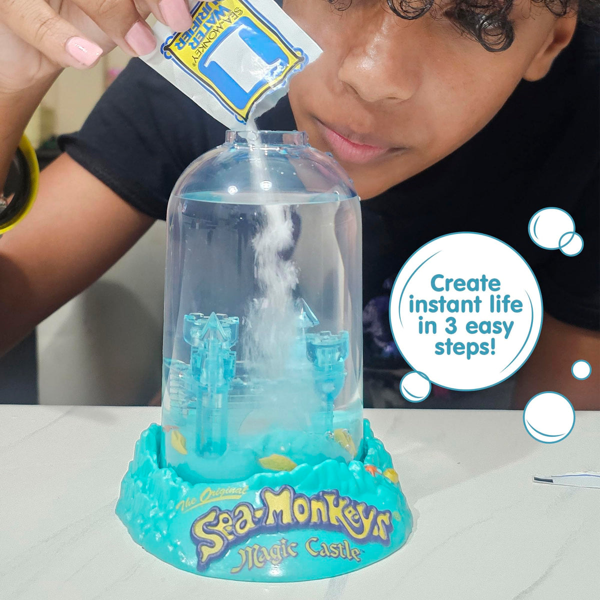 Sea Monkeys Magic Castle eggs in cryptobiosis powder ready to awaken