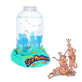 Sea Monkeys Magic Castle demonstrates a two-year lifespan under ideal home conditions