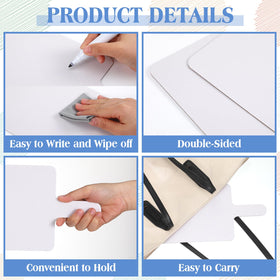 Seajan 11x6-inch writing area board, portable classroom size