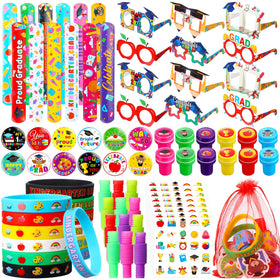 Seajan graduation slap bracelets in bright colors, ideal party favors for preschool graduations.