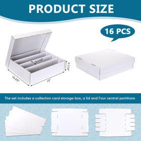 Seajan card storage box compartments organize cards for easy access.