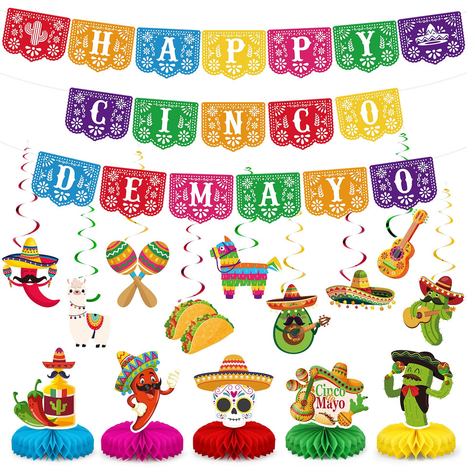Sealmic Cinco de Mayo banner decor for festive entryways and walls