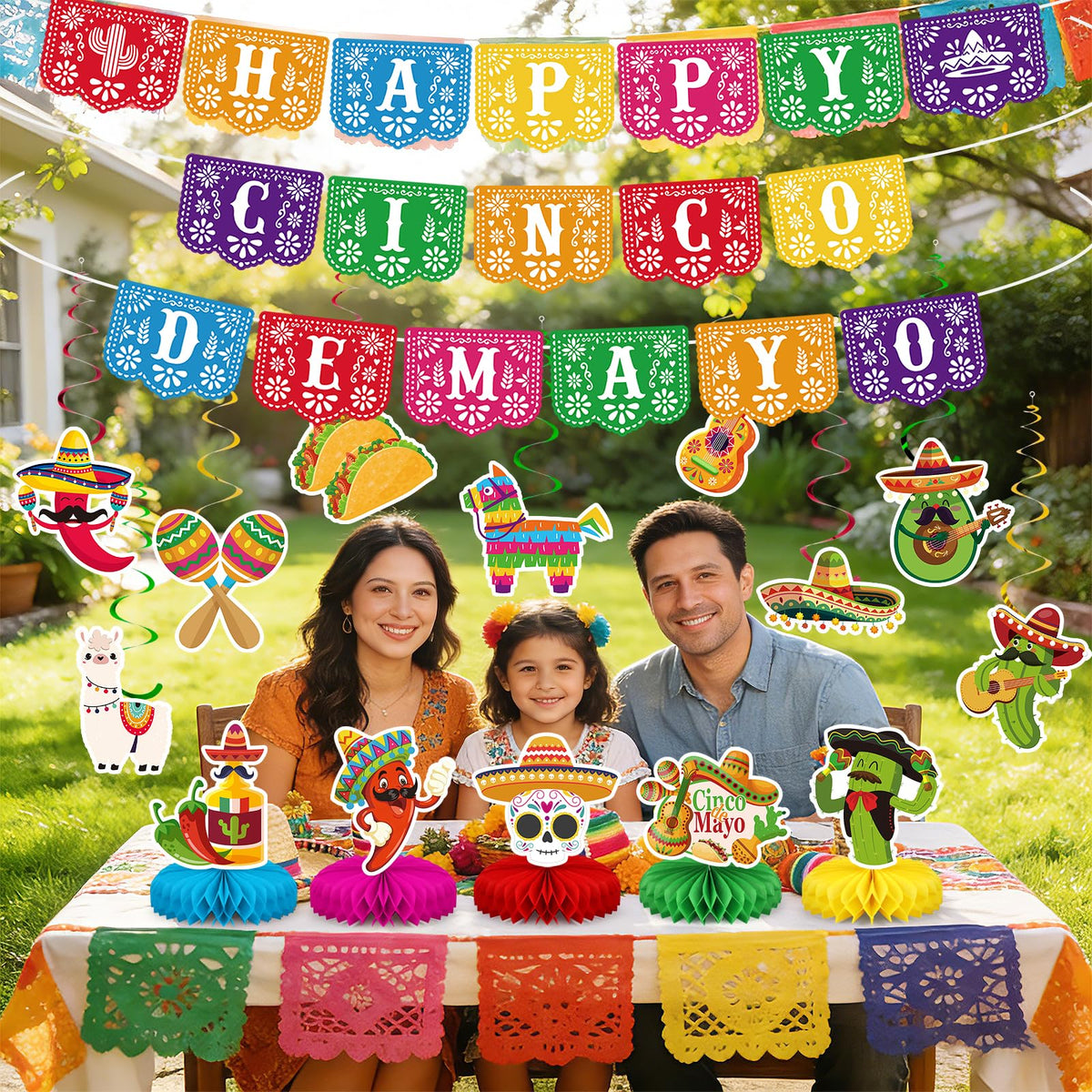 Sealmic Cinco de Mayo swirl avocado accents brighten tables