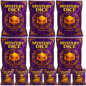 Sean's Choice DND mystery dice set: seven polyhedral dice for RPG sessions.