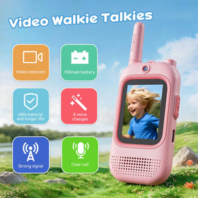 Seaonar kids walkie talkies in use during camping and family trips