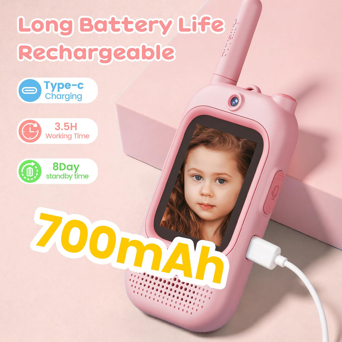 Seaonar palm-sized device fits small hands for kids aged 3–12.