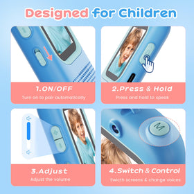 Seaonar walkie talkie with 700mAh rechargeable battery for lasting sessions