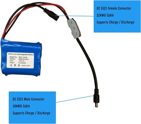 Seasider 12V charger with DC5521 connector for fast recharge
