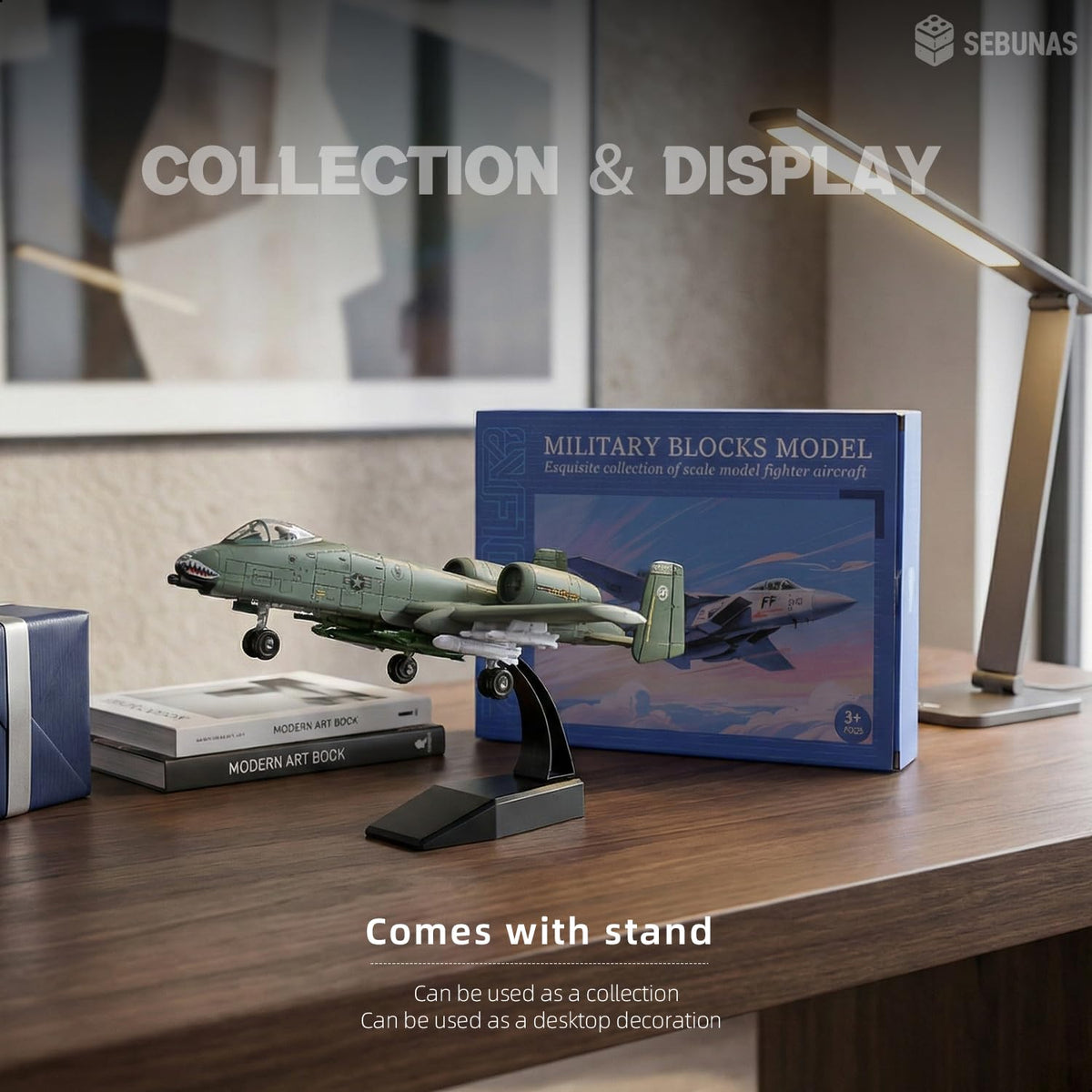 SEBUNAS A-10 Warthog assembled display presents finished realism for shelves