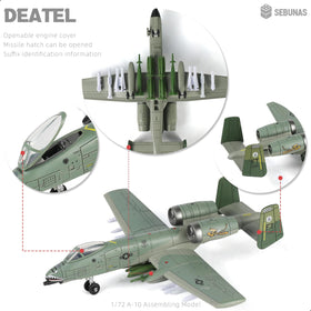 SEBUNAS A-10 model detailed textures highlight wings and fuselage realism