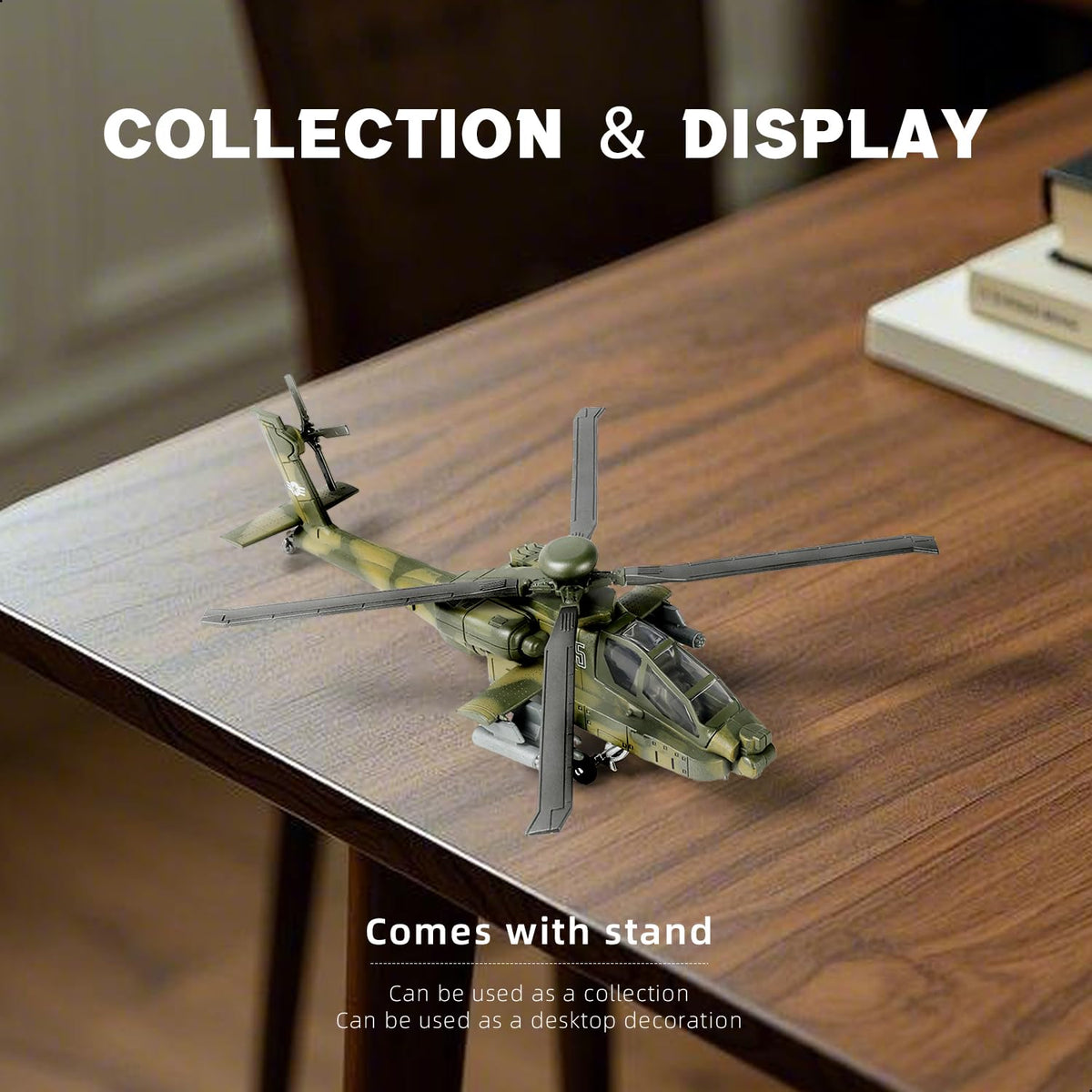 SEBUNAS 1:72 Apache wheels and rotors in motion.