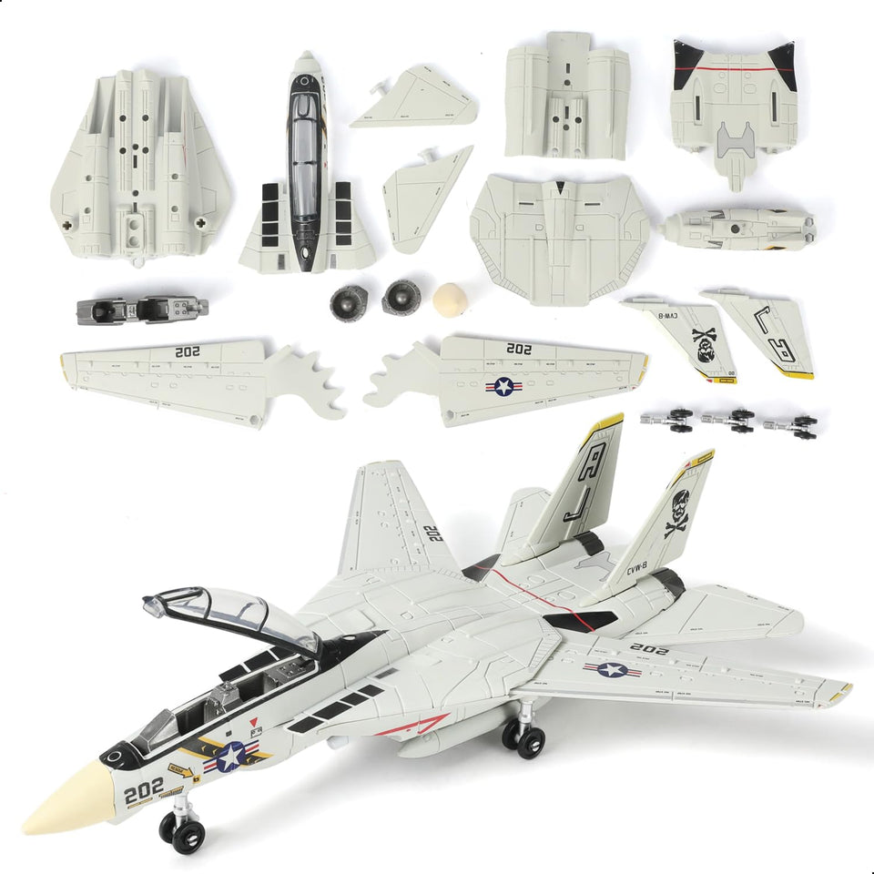 SEBUNAS F-14 Tomcat 3D model assembly for desktop display.
