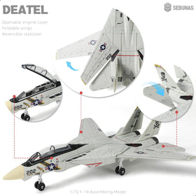 SEBUNAS F-14 Tomcat etched-details with fine lines.