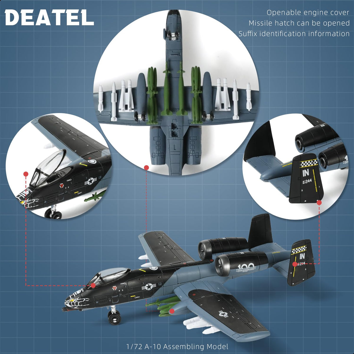 SEBUNAS GAU-8 cannon nose detail for accurate display model